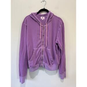 Sundry purple hoodie size 4 full zip oversized cotton